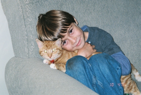 Nicholas and Pansy The World's Happiest Cat
