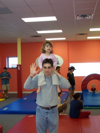 Michael and Lilly at the little gym