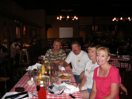 Dinner with sisters and brother in Arizona.