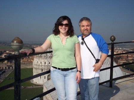 Krystle and Me on Leaning Tower of Pisa