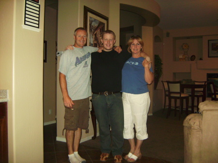 Me, my husband Jeff, and my youngest son Kyle (he's almost 22)