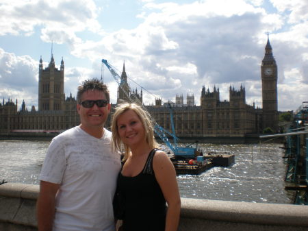 Madzia and I in London July 2007