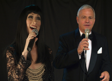 Lisa and Paul sing at the imperal Palace