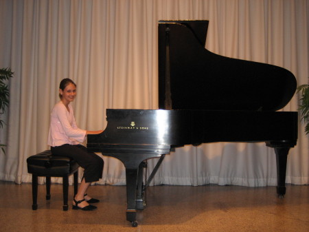 Emily at Her First Piano Recital