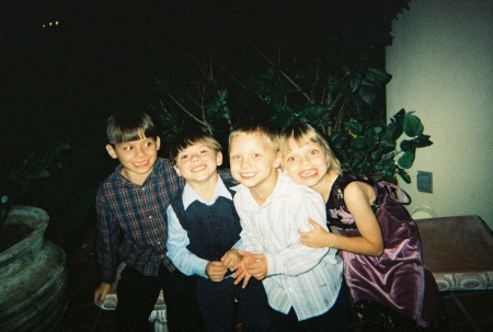 my kids at my cousins wedding