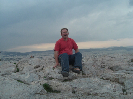 atop  Mars Hill adjacent to the acropolis Athens