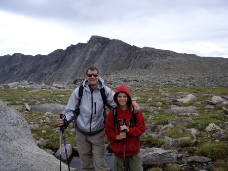 Mount Evans with son Geoff