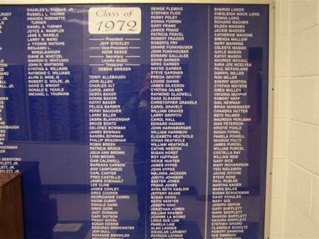 Robin Breen Johnson's album, Class of 1972 - Alumni Wall at HHS