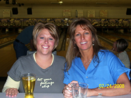 Leigh and Robyn bowling for Easter Seals