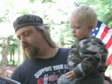 Daddy & Jamie camping
