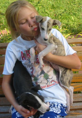 Shannon and pups