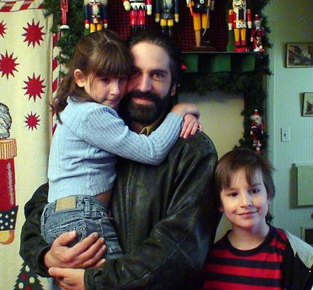 me and the kids - xmas 2007