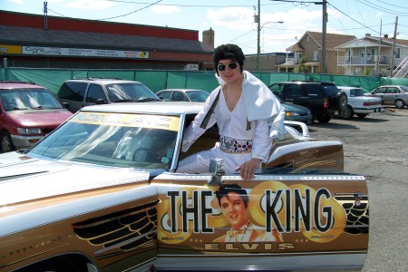 Moritz en Elvis "The KING"