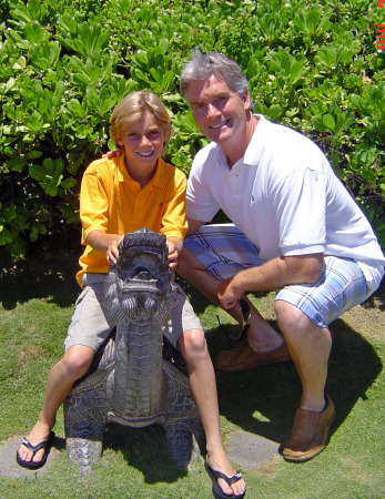 My son James and I in Maui 2007