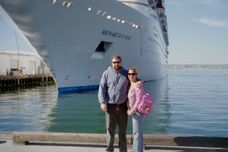 My husband and I on a cruise