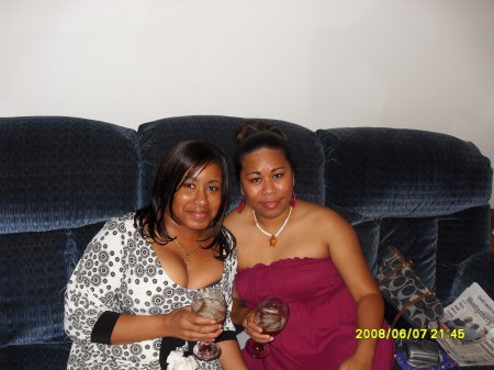 Tawana and Me on her Birthday 6-07-08