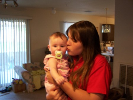 My daughter Brittany with a friends baby