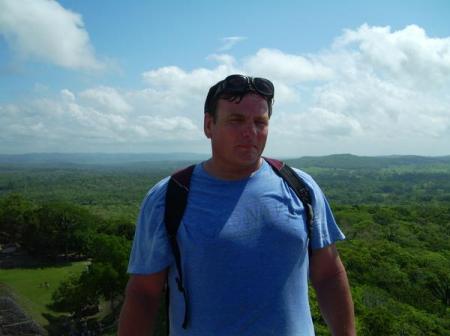 On top of the Mayan ruins in Belize