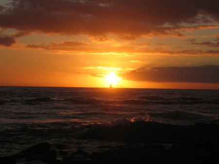 Poipu sunset on  Kauai