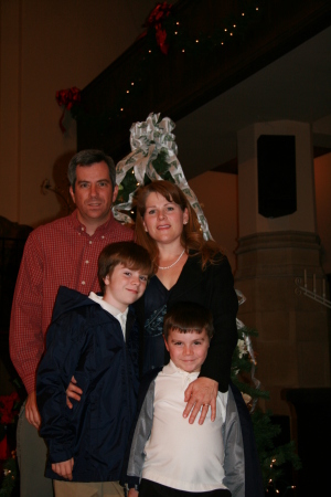 My family.  Dwayne, Me, Kenny & Ryan