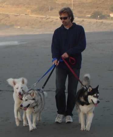 Four boys at the beach