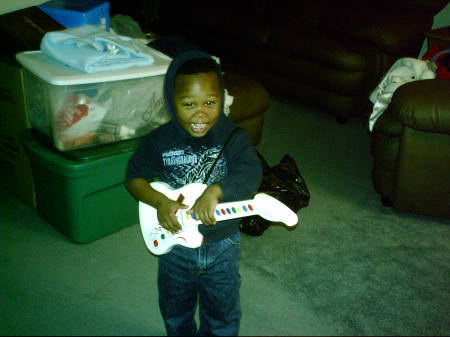 "My baby rocking out. . .you go boy!!!!!!
