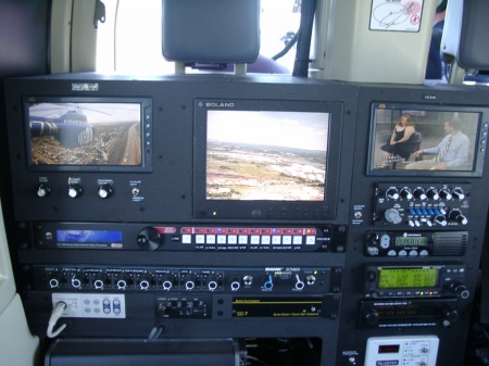 Inside of TV Helicopter I worked on