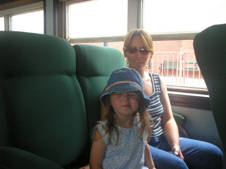 train ride with granddaughter(emily).