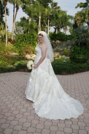The beautiful bride, my daughter, Bethany