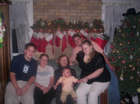 My mamma, my kids and my grandson