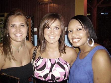 my youngest daughter [in the middle] w/ her friends, her 21st b.d. kellie is ALL- CONFERENCE ' VOLLEYBALL player at U.T.T.