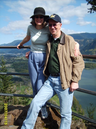 Jim & I on top of Beacon Rock