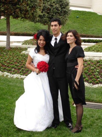 Son Mike & his Bride with daughter Liz
