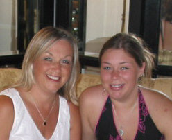 Me and Kayla at High Tea in Victoria Falls