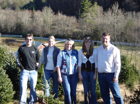 My family at the Christmas Tree Farm