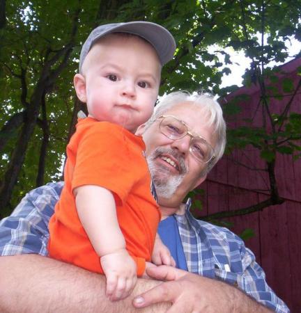 Proud Granpa with youngest Grandson - Anthony