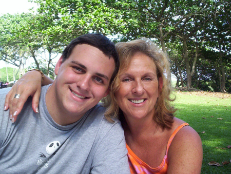 My son Zach and I on Maui