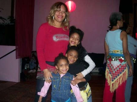 Mommie and girls at a belly dance