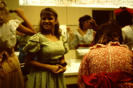 Backstage at "Oklahoma"