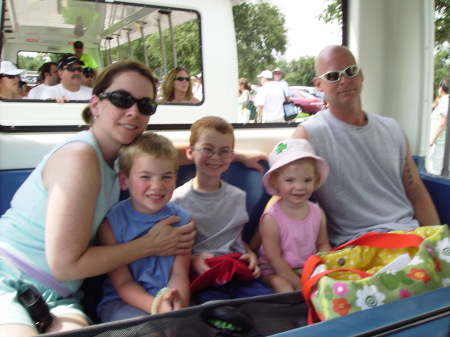 me, Aidan, Declan, Brenna and Steve in Sea World 2007