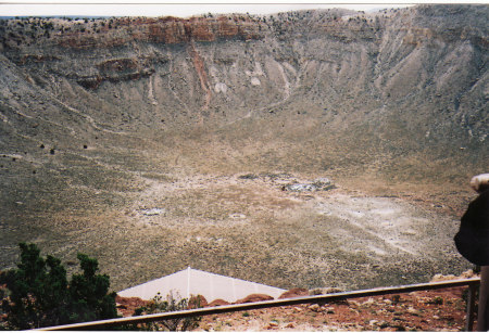 Metor Crater IN ARIZONA, NEAR GRAND CANYON.
