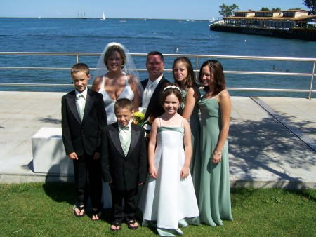 Our Family at our wedding Reception