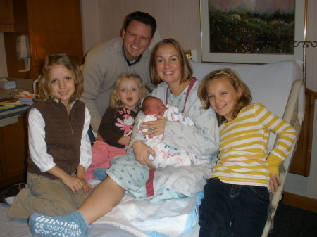 My son Tom and his wife Sara w/kids