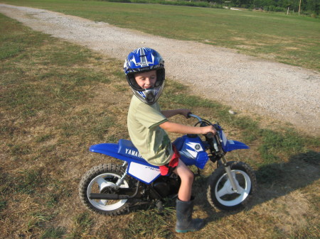 J.J. with his pride and joy; watch out Evil Knievel her he comes!