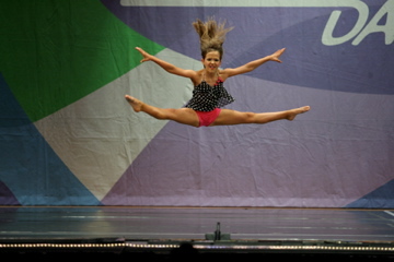 Cassidy at her dance competition.