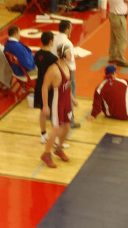 Christian warming up for his match