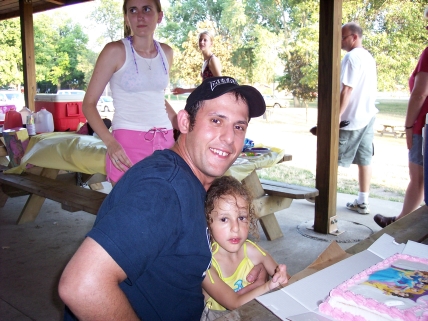 Son Alan and granddaughter Claudia