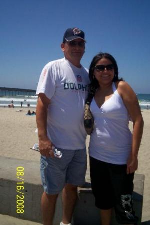 Joe and I at the beach in San Diego