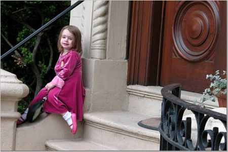 granddaughter, Hannah, at home in Boston, 5/07