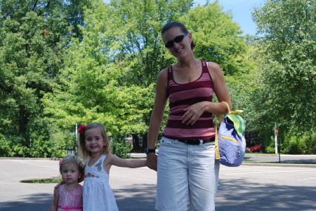 Me and my girls at the zoo